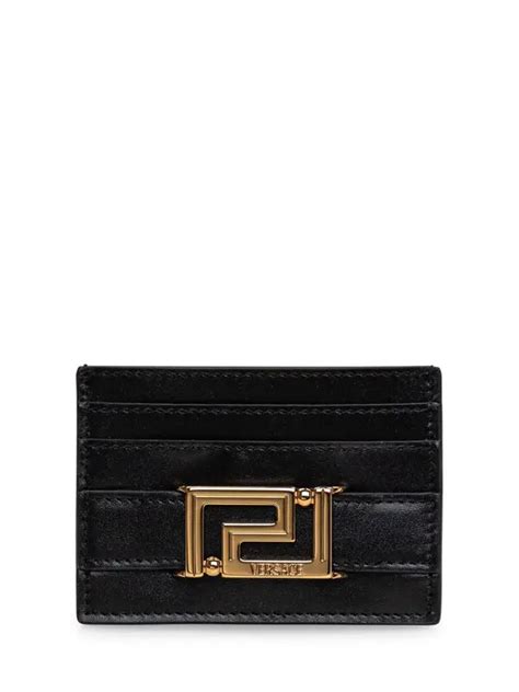 versace greek key wallet|versace greek goddess card holder.